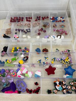 Polymer clay, handmade Littles and crafting totes