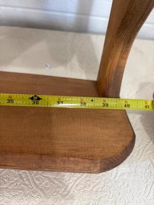 Large wood display shelf