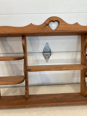 Large wood display shelf