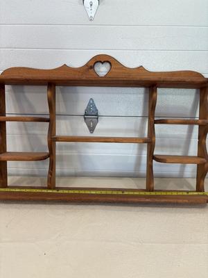 Large wood display shelf