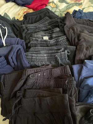 Assortment of sweat and casual pants