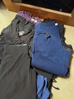 Assorted pants and tops