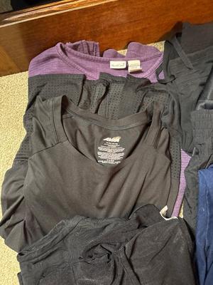 Assorted pants and tops