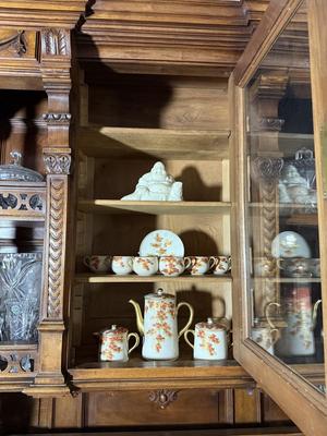 Sale Photo Thumbnail #14: French Carved Server, Server Etageres. The wood is Walnut. It’s from France, Hunters Style. Measurements are on the pictures.
But it now for $3,000.