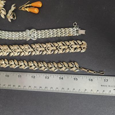 Lot of Vintage Costume Jewelry Monet, Coro, Necklaces,Bracelets, Earings, Brooches