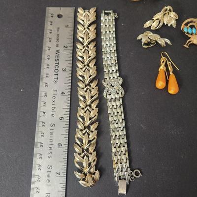 Lot of Vintage Costume Jewelry Monet, Coro, Necklaces,Bracelets, Earings, Brooches