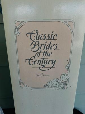 CLASSIC BRIDE OF THE CENTURY, “FLORA” with certificate of authenticity AND REPRODUCTION ANTIQUE HANDMADE WOOD & BISQUE DOLL