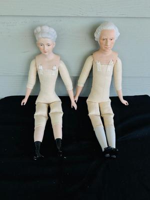GEORGE AND MARTHA, WASHINGTON DOLLS
