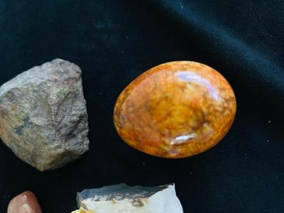 FOOLS GOLD, POLISHED EGGS AND OTHER STONES