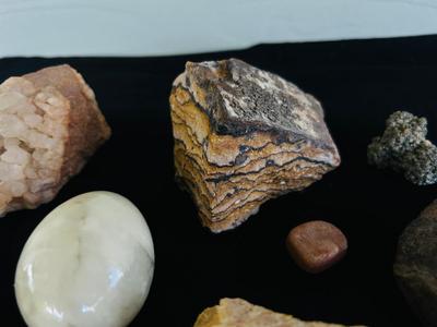 FOOLS GOLD, POLISHED EGGS AND OTHER STONES