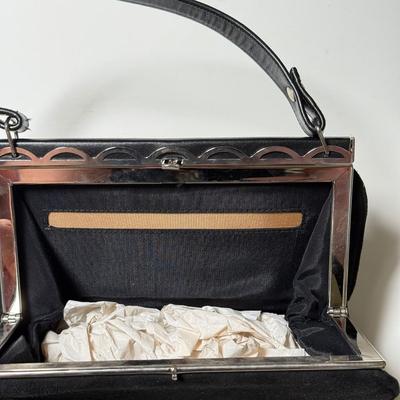 LOT 72L: Two Elegant Structured Black Evening Bags