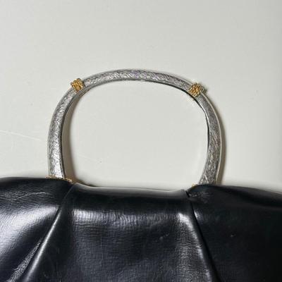 LOT 72L: Two Elegant Structured Black Evening Bags