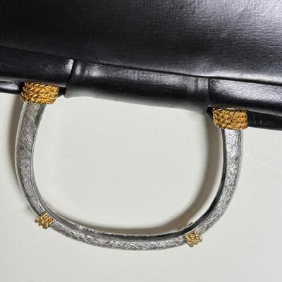 LOT 72L: Two Elegant Structured Black Evening Bags