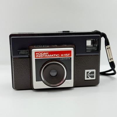 LOT 75D: Vintage Kodak Instamatic Film Cameras: 300, X-15F & Pocket 30 w/ Strobe A Electronic Flash