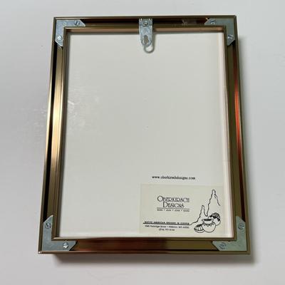 LOT 77D: Indigenous Copper Artwork: Framed Wedding Vase 3D Piece by Oberkirsch Designs