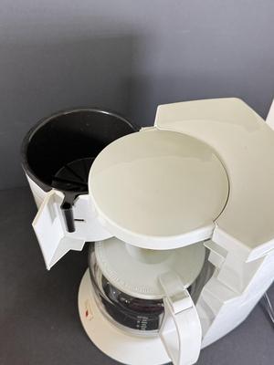 LOT 79K: Corning Stove Top Coffee Pot, Mr. Coffee Coffee Maker & Iced Tea Pot
