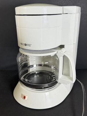 LOT 79K: Corning Stove Top Coffee Pot, Mr. Coffee Coffee Maker & Iced Tea Pot