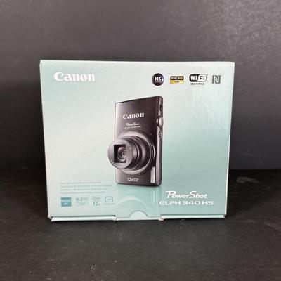 LOT 125D: Canon PowerShot ELPH340HS Digital Camera w/ Box