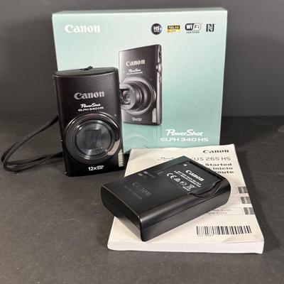 LOT 125D: Canon PowerShot ELPH340HS Digital Camera w/ Box