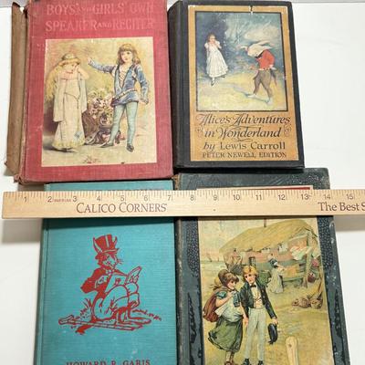 LOT 129K: 1901 Alice’s Adventures in Wonderland, Uncle Wiggly’s Travels, Children’s Dickens & More