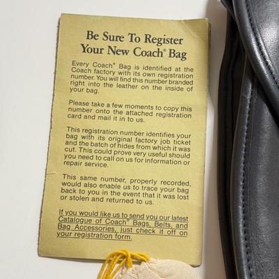 LOT 131K: Vintage Coach Leather Hand Bag