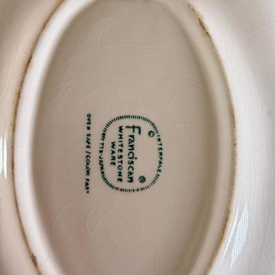 LOT 132K: Franciscan White Stone Wear Dishes