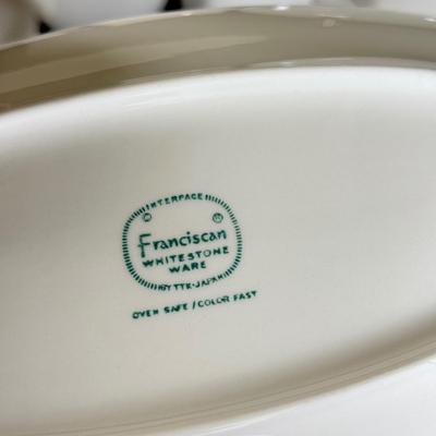 LOT 132K: Franciscan White Stone Wear Dishes