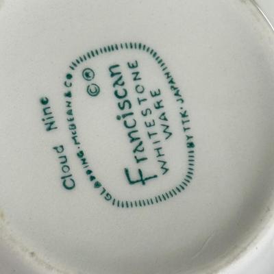 LOT 132K: Franciscan White Stone Wear Dishes