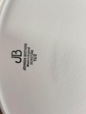 LOT 133K: Johnson Brothers Ironstone Dish Set