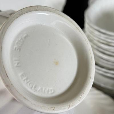 LOT 133K: Johnson Brothers Ironstone Dish Set