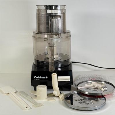 LOT 140K: Cuisinart Classic Food Processor w/ Accessories