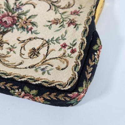LOT 184L: Vintage Western Germany Tapestry Clutch & Velcro Belt