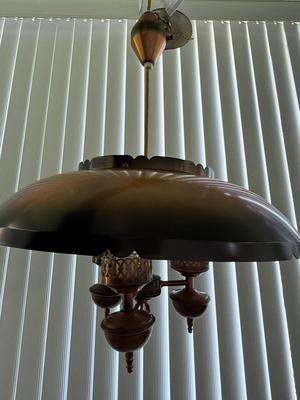 LOT 196P: Vintage Chandelier Hanging Lamp
