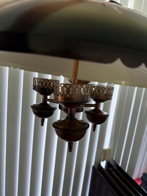 LOT 196P: Vintage Chandelier Hanging Lamp