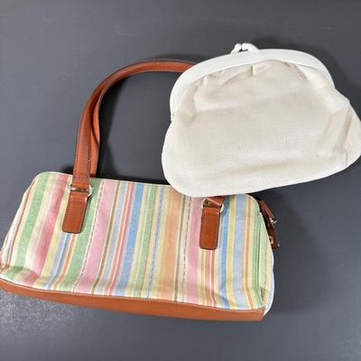 LOT 197L: Mod 1960s Style Purses- Italian and Fossil