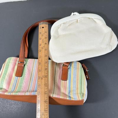 LOT 197L: Mod 1960s Style Purses- Italian and Fossil
