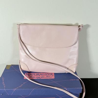LOT 198L: Pretty in Pink: Susan Reade Purse, Vintage Cashmere Sweater & Shoes