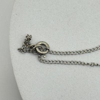 LOT 212J: 925 Sterling Silver Jewelry (11.38gtw) featuring Sterling Floating Opal Tulip Cap Pendant Necklace