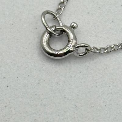 LOT 212J: 925 Sterling Silver Jewelry (11.38gtw) featuring Sterling Floating Opal Tulip Cap Pendant Necklace