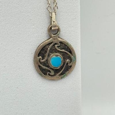 LOT 212J: 925 Sterling Silver Jewelry (11.38gtw) featuring Sterling Floating Opal Tulip Cap Pendant Necklace