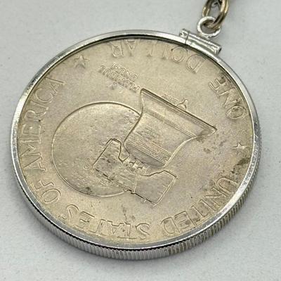 LOT 214J: Bicentennial Coin Pendant Necklaces on 26” & 30” Chains
