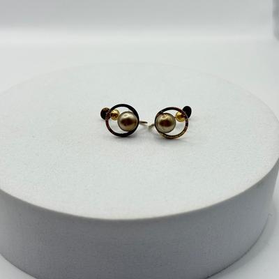 LOT 228J: Vintage Armco 10k Gold Screwback Earrings (1.78gtw)
