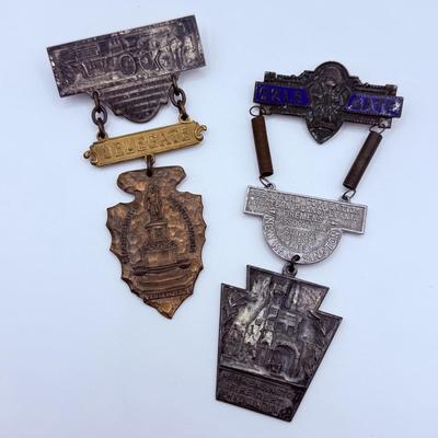 LOT 229J: Vintage Fire Delegate Badges