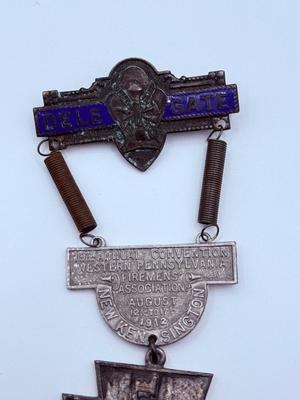 LOT 229J: Vintage Fire Delegate Badges