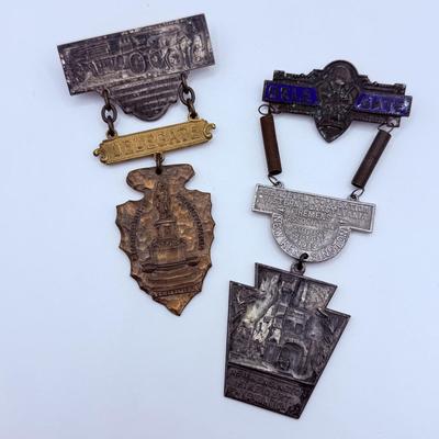 LOT 229J: Vintage Fire Delegate Badges
