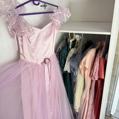 LOT 232G: Collection of 1980s Formal Wear & Prom Dresses