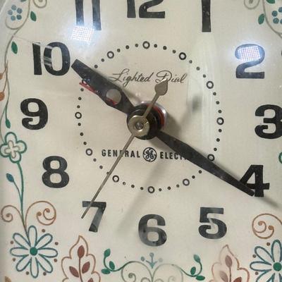 LOT 233D: Vintage Clocks: Elgin Leather Case Pocket Clock made in Western Germany & General Electric Clocks Models 7391-4 & 7309