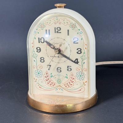 LOT 233D: Vintage Clocks: Elgin Leather Case Pocket Clock made in Western Germany & General Electric Clocks Models 7391-4 & 7309