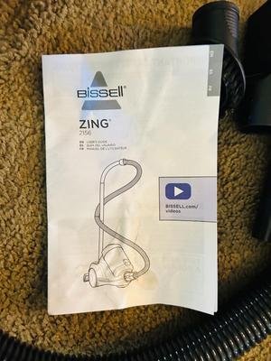 BISSEL ZING VACUUM CLEANER WITH ATTACHMENTS