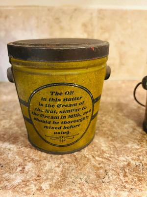 NEAT OLD PEANUT BUTTER CANS